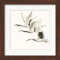 Zen Cranes II Warm Fine Art Print