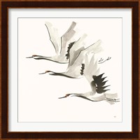 Zen Cranes II Warm Fine Art Print