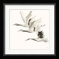 Zen Cranes II Warm Fine Art Print