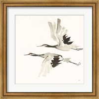 Zen Cranes I Warm Fine Art Print