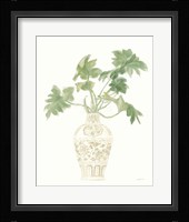 Palm Chinoiserie III Sage Framed Print
