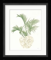 Palm Chinoiserie II Sage Framed Print