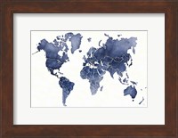 Watercolor Wanderlust Indigo Fine Art Print