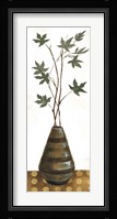 Zen Panel III on White Framed Print