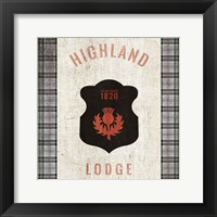 Tartan Lodge Shield I Fine Art Print