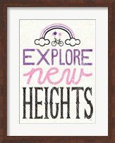 Explore New Heights Pink Purple Fine Art Print
