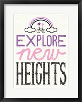 Explore New Heights Pink Purple Fine Art Print