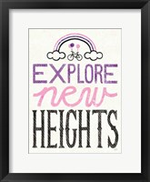 Explore New Heights Pink Purple Fine Art Print