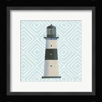 A Day at Sea III Aqua Framed Print