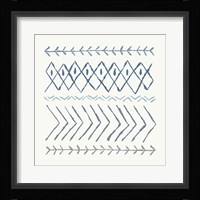 Nordic Vibes II Blue Framed Print