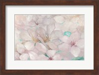 Apple Blossoms Teal Fine Art Print