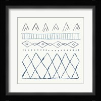 Nordic Vibes III Blue Framed Print