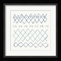Nordic Vibes I Blue Framed Print