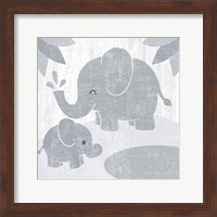 Safari Fun Elephant Gray no Border Fine Art Print