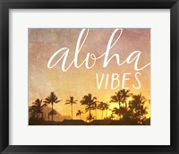 Aloha Vibes in White Fine Art Print