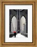 Brooklyn Bridge Meets Red Fine Art Print