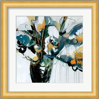 Blooms in Shamrock Grey Fine Art Print