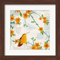 Birds and Butterflies III Fine Art Print