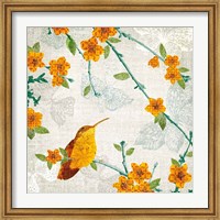 Birds and Butterflies III Fine Art Print
