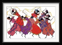 Lead Dancer In Purple Gown Fine Art Print