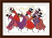 Lead Dancer In Purple Gown Fine Art Print