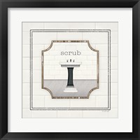 Sink Scrub Framed Print