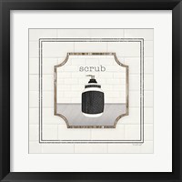 Soap Scrub Framed Print