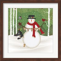 Jolly Snowman Fine Art Print