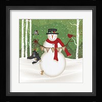 Jolly Snowman Fine Art Print