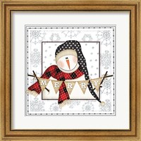 Merry Snowman Fine Art Print