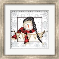 Merry Snowman Fine Art Print