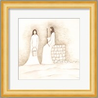 Jesus Talks with Woman at Well Fine Art Print