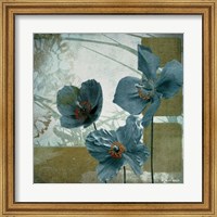 Cerulean Poppies II Fine Art Print