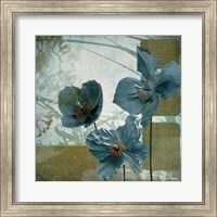 Cerulean Poppies II Fine Art Print
