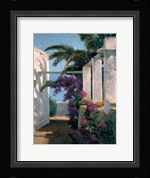 Bougainvillea & Palm Trees Fine Art Print