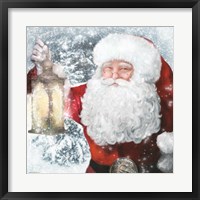 Santa Lantern Fine Art Print