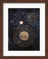 Gold Celestial Rays III Fine Art Print