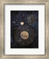 Gold Celestial Rays III Fine Art Print