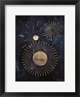 Gold Celestial Rays III Fine Art Print