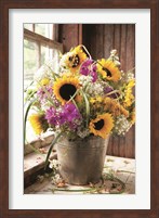 Wildflowers in Bucket Fine Art Print