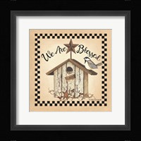 We Are Blessed Birdhouse Fine Art Print