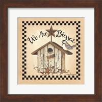 We Are Blessed Birdhouse Fine Art Print