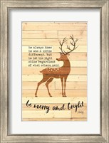 Be Merry and Bright Deer Fine Art Print