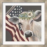 Patriotic Cow Fine Art Print