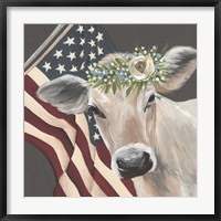 Patriotic Cow Fine Art Print