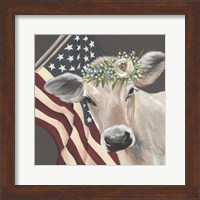 Patriotic Cow Fine Art Print