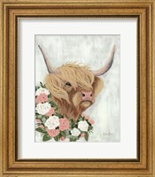 Floral Highlander Cow Fine Art Print