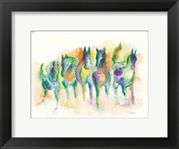 Watercolor Horses Fine Art Print