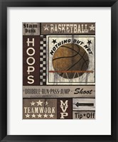 Basketball Hoops Framed Print