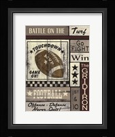 Football Game On Framed Print